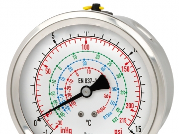 112.28, 132.28波登管壓力表，銅合金或不銹鋼材質