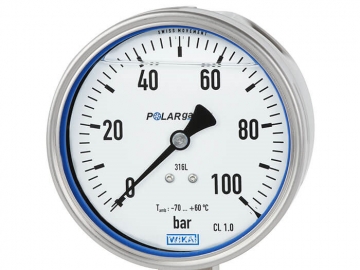 PG23LT波登管壓力表，不銹鋼材質