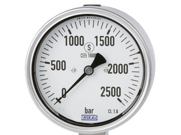 PG23HP-S波登管壓力表，不銹鋼材質