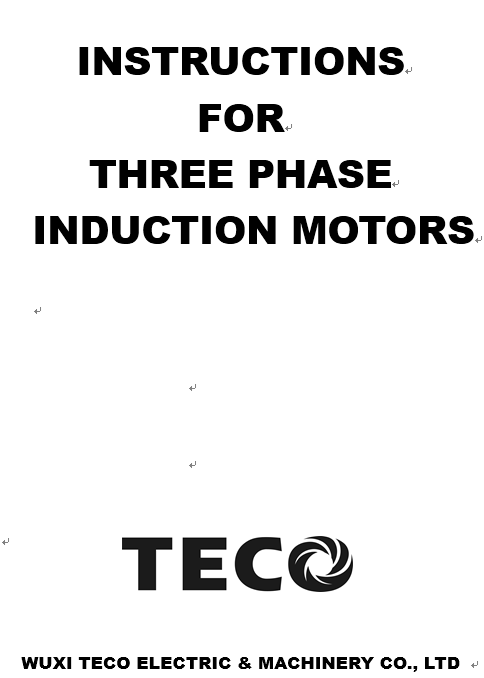 東元電機使用說明書