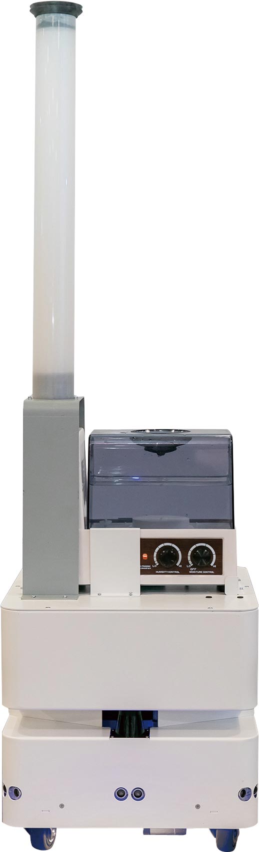 防疫機器人展現東元智慧移動平臺（AGV）更多元應用。圖／東元提供