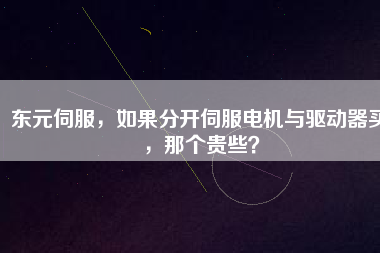 東元伺服，如果分開伺服電機與驅動器買，那個貴些？