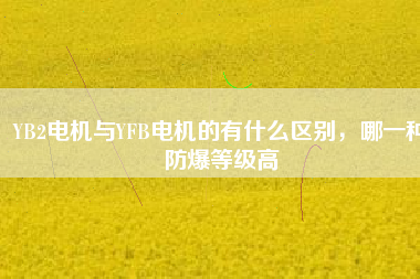 YB2電機與YFB電機的有什么區別，哪一種防爆等級高