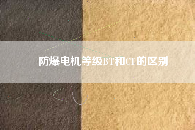 防爆電機等級BT和CT的區別